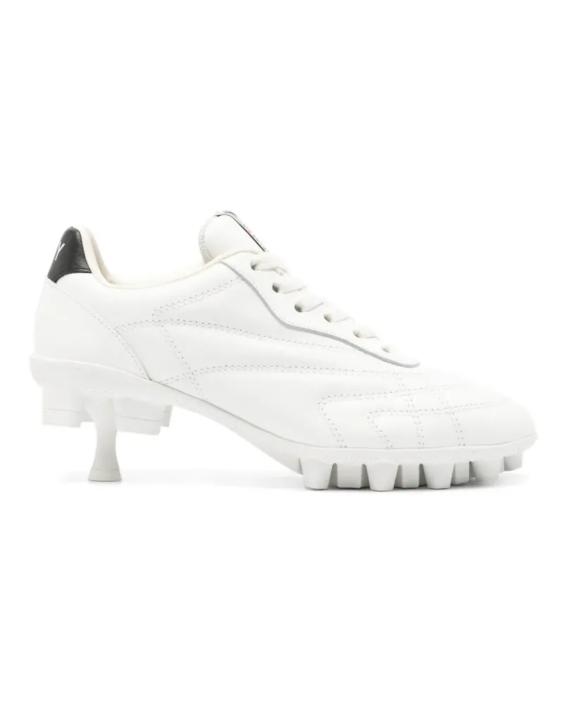 MIHARAYASUHIRO quilted kitten-heel sneakers - Weiß Weiß