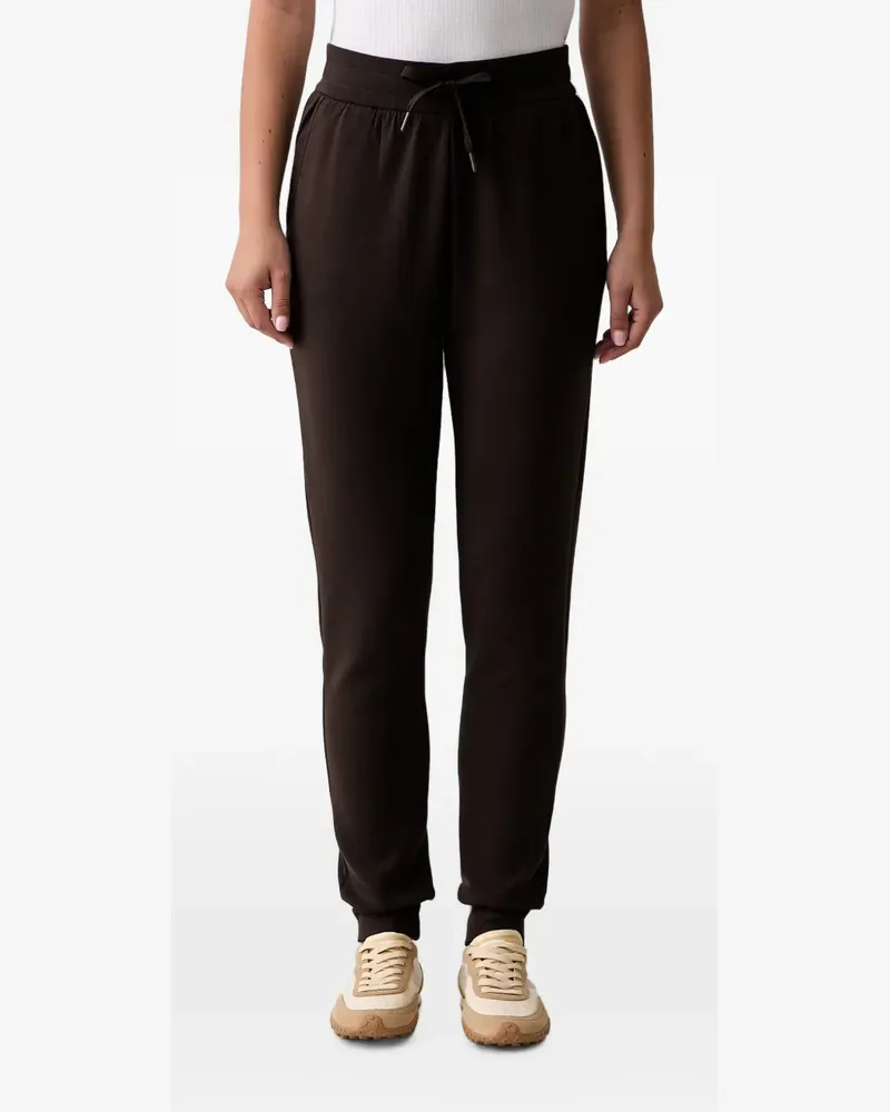 Armani Exchange logo-embroidered drawstring track pants - Braun Braun