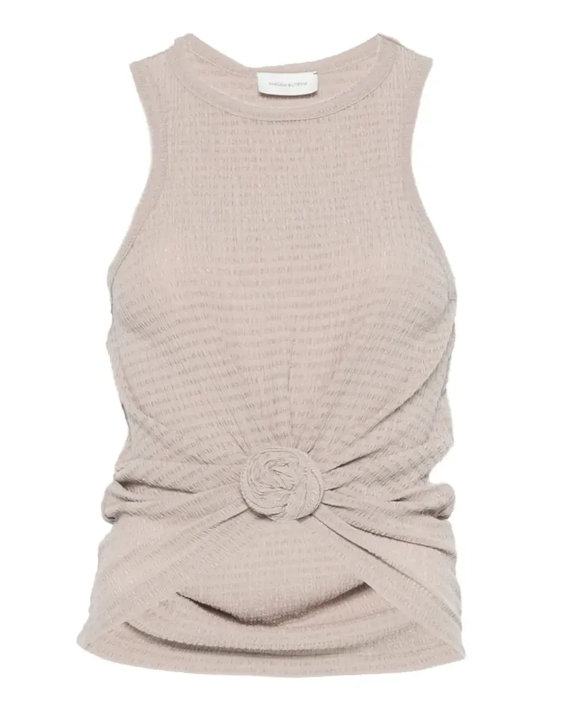 Magda Butrym knot-detail top - Braun Braun