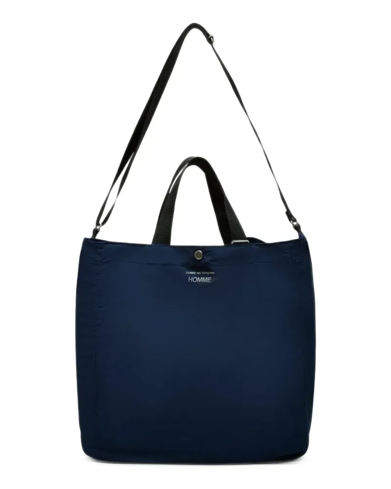 Comme des Garçons logo-print tote bag - Blau Blau