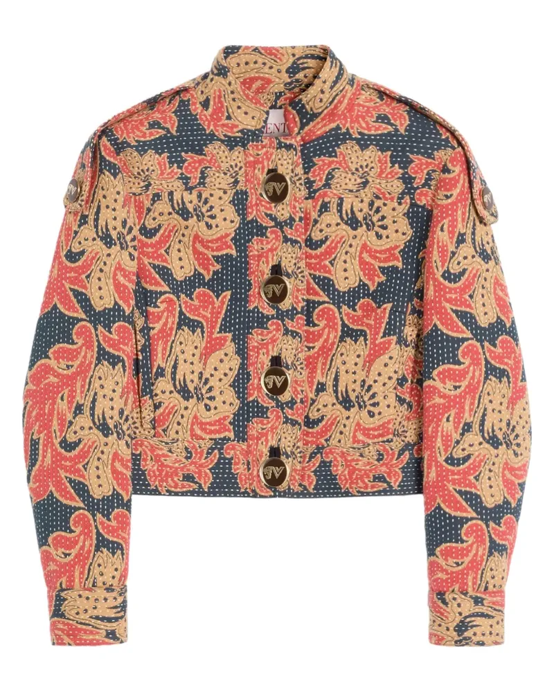Valentino Garavani Apres L'Hiver Jacquard-Cabanjacke - Blau Blau