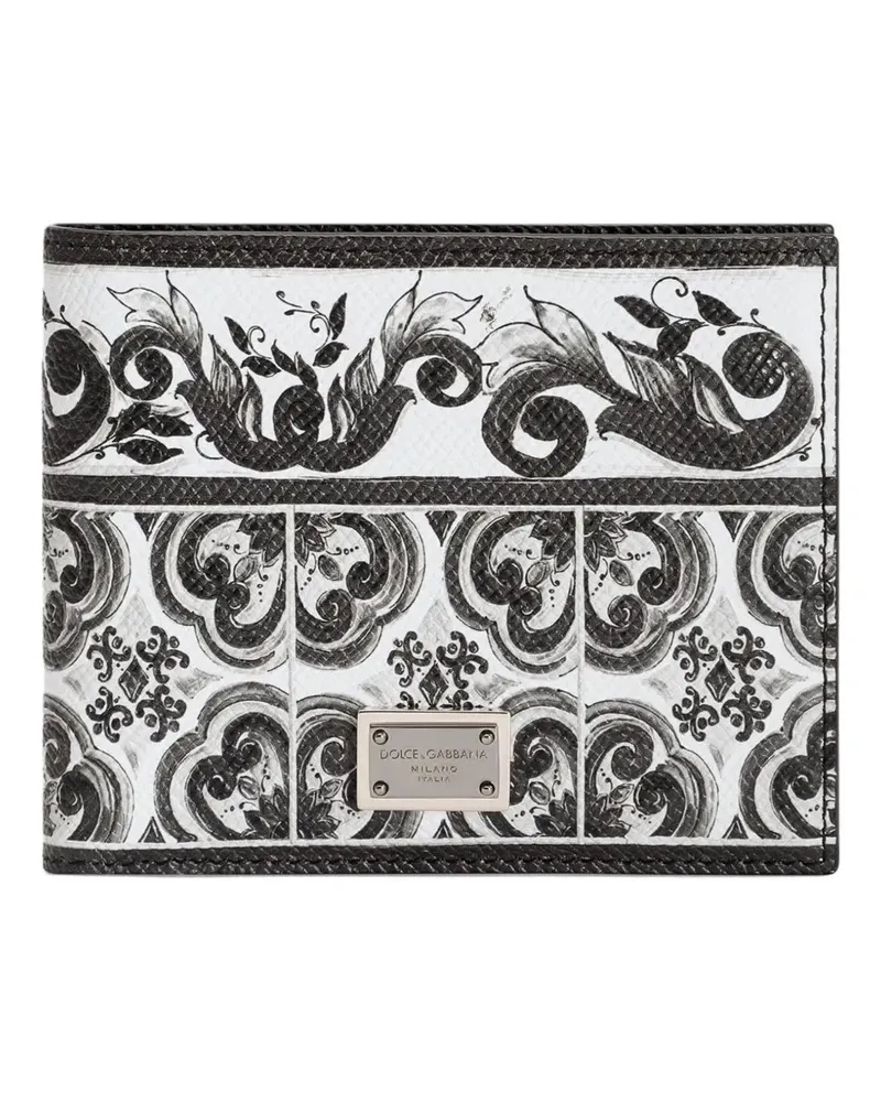 Dolce & Gabbana Portemonnaie mit grafischem Print - Schwarz Schwarz