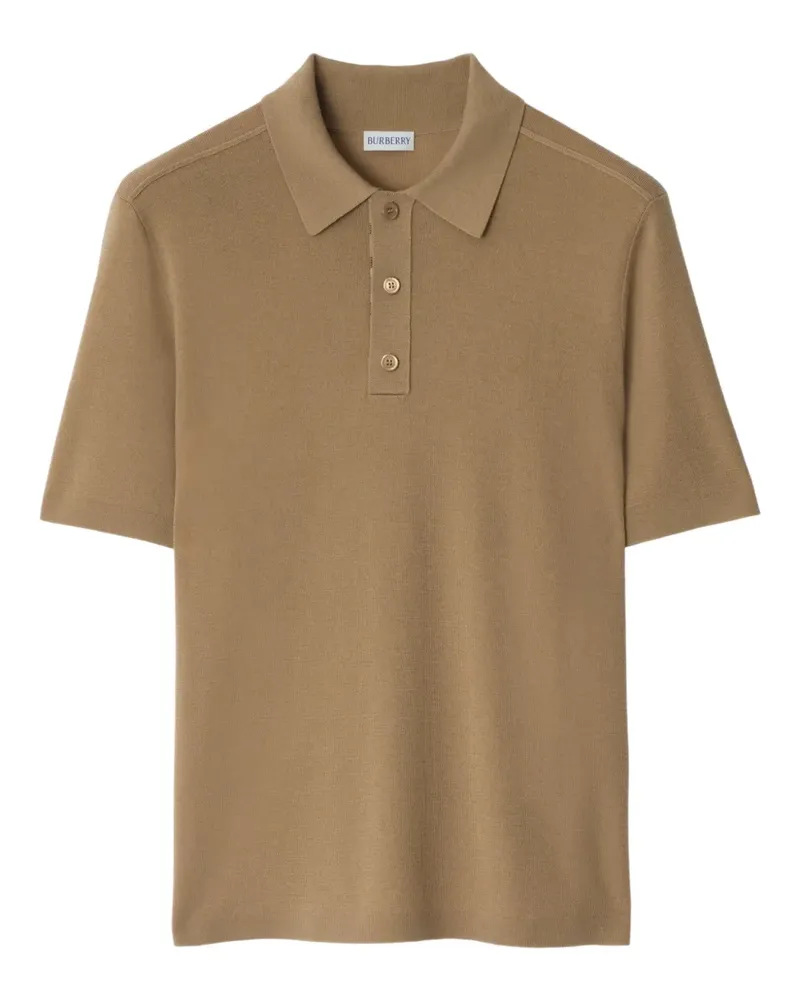 Burberry Gestricktes Poloshirt - Braun Braun
