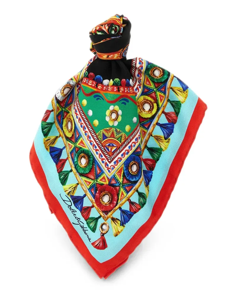 Dolce & Gabbana Carretto scarf - Blau Blau