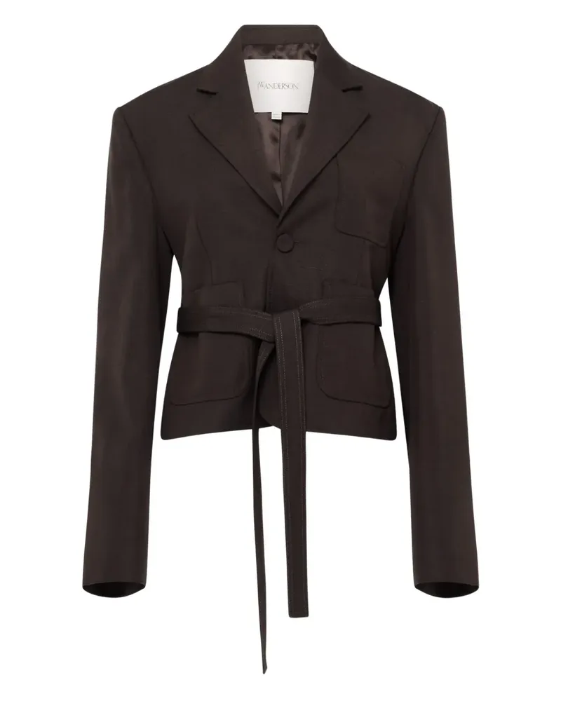 J.W.Anderson Jacke mit Gürtel - Braun Braun