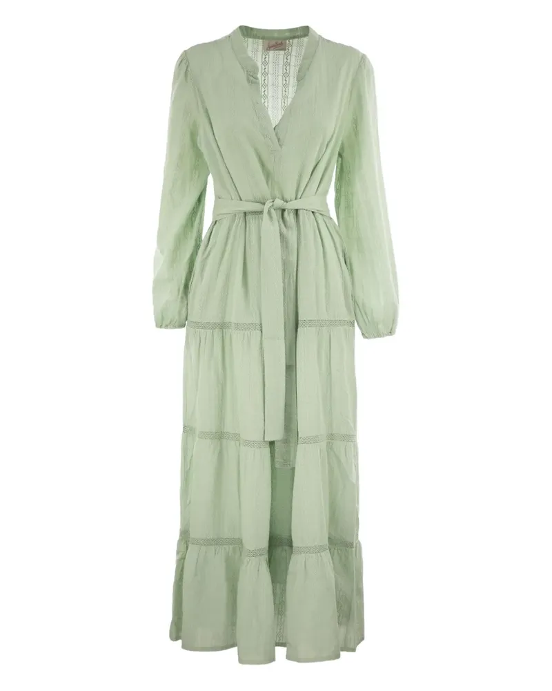 MC2 Saint Barth Langärmeliges Leyde Maxikleid - Grün Grün