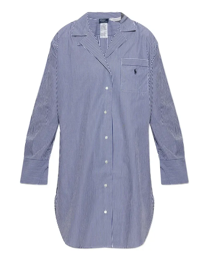 Ralph Lauren striped cotton nightdress - Blau Blau