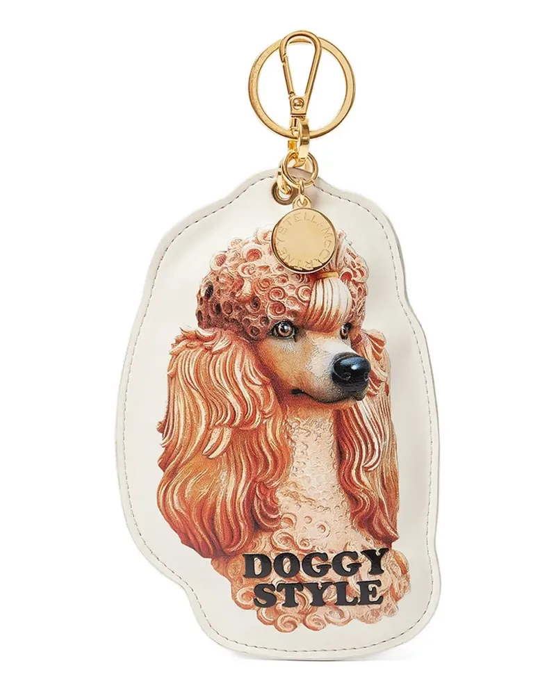 Stella McCartney Schlüsselanhänger mit Pudel-Print - Nude Nude