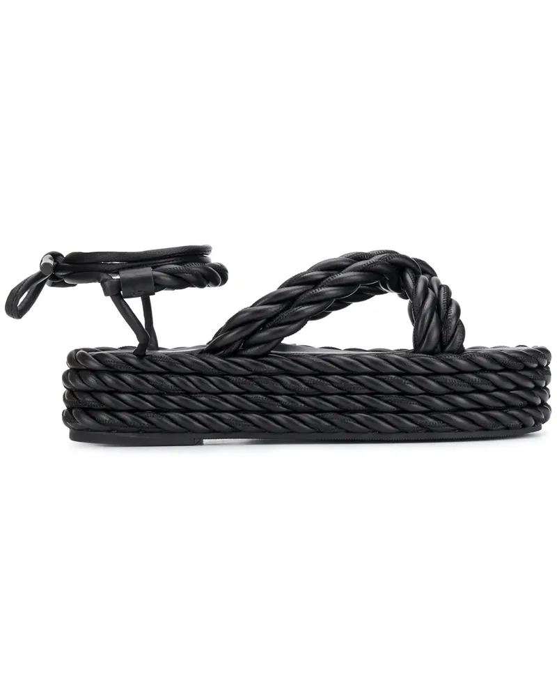 Valentino Garavani Sandalen mit Kordelriemen - Schwarz Schwarz