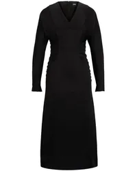 HUGO BOSS Minikleid aus Satin Schwarz