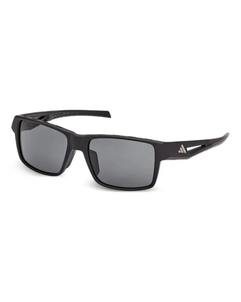 adidas Kleon rectangle-frame sunglasses - Schwarz Schwarz
