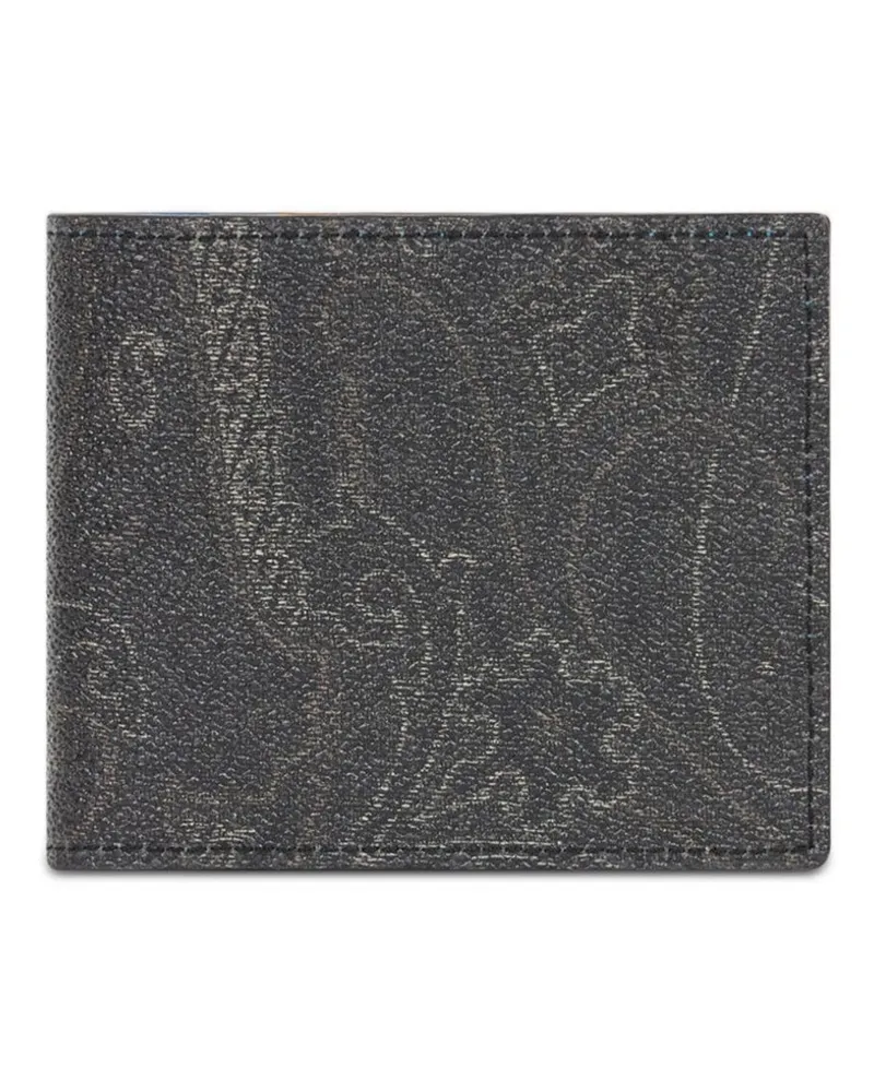 Etro Portemonnaie mit Paisley-Print - Schwarz Schwarz