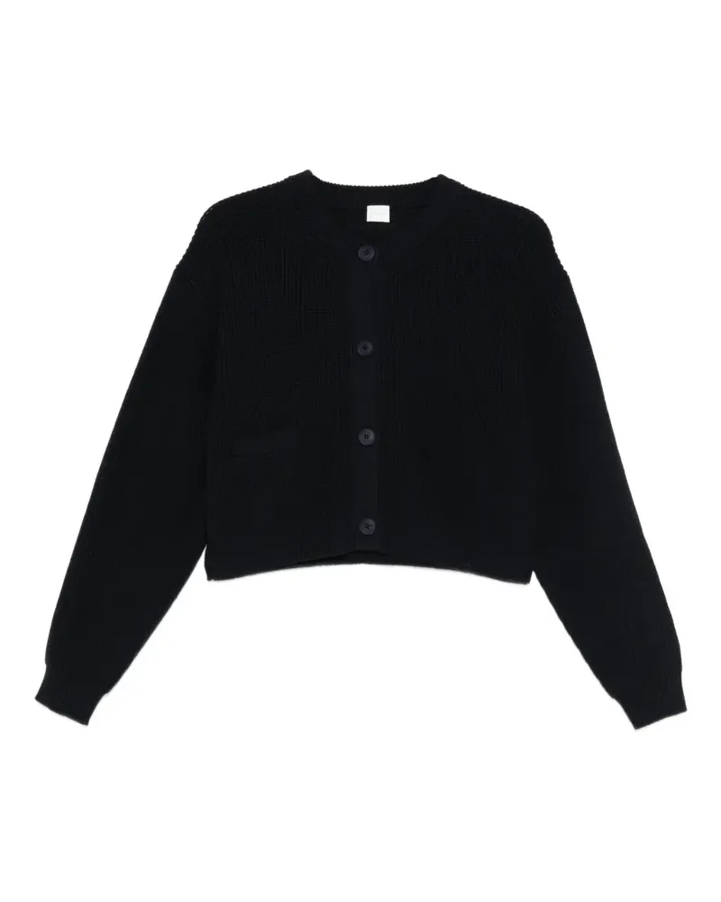 C.T.plage button knit cardigan - Schwarz Schwarz