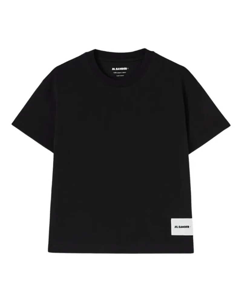 Jil Sander T-Shirt mit Logo-Etikett - Schwarz Schwarz
