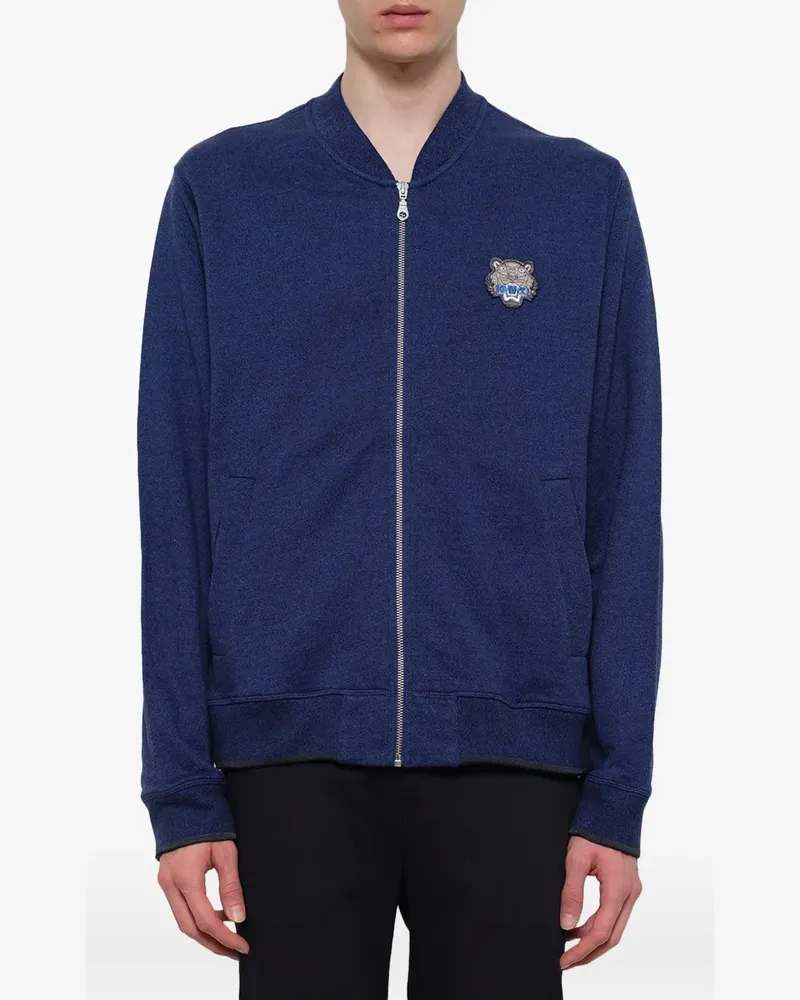 Kenzo Cardigan mit Tiger-Patch - Blau Blau