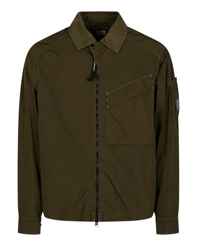 C.P. Company lens-detail chest-pocket shirt jacket - Grün Grün