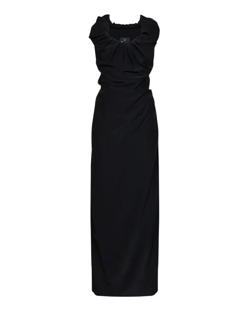 Vivienne Westwood Drapiertes Kleid im asymmetrischen Look - Schwarz Schwarz