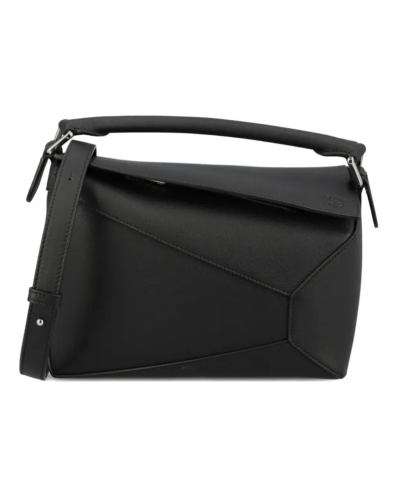 Loewe Kleine Puzzle Handtasche - Schwarz Schwarz