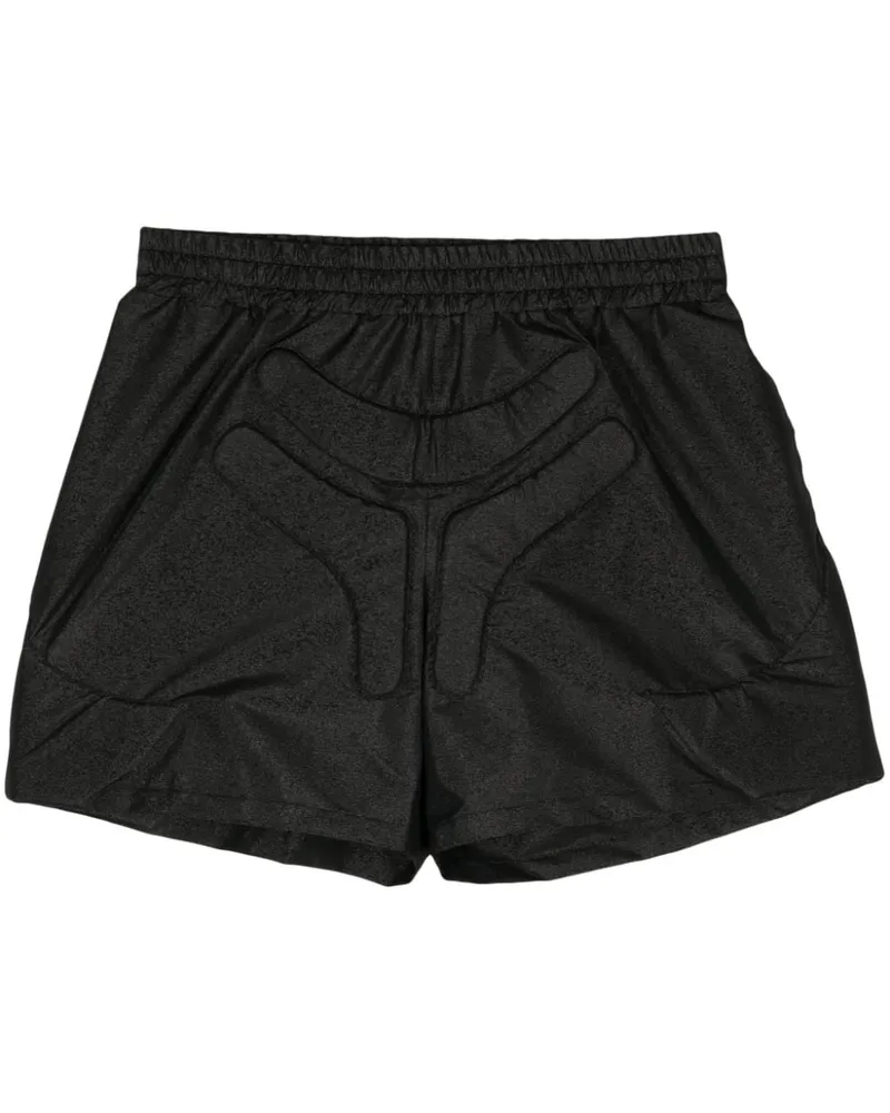 Walter van Beirendonck Space Joggingshorts mit Logo-Prägung - Schwarz Schwarz
