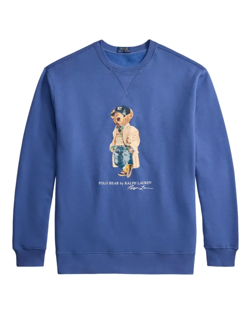 Ralph Lauren Sweatshirt mit Polo Bear - Blau Blau