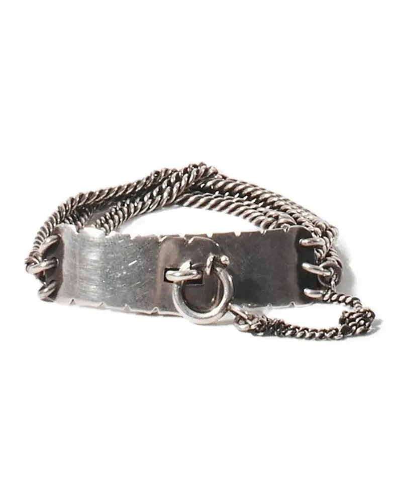 Ann Demeulemeester Constance chain link bracelet - Silber Silber