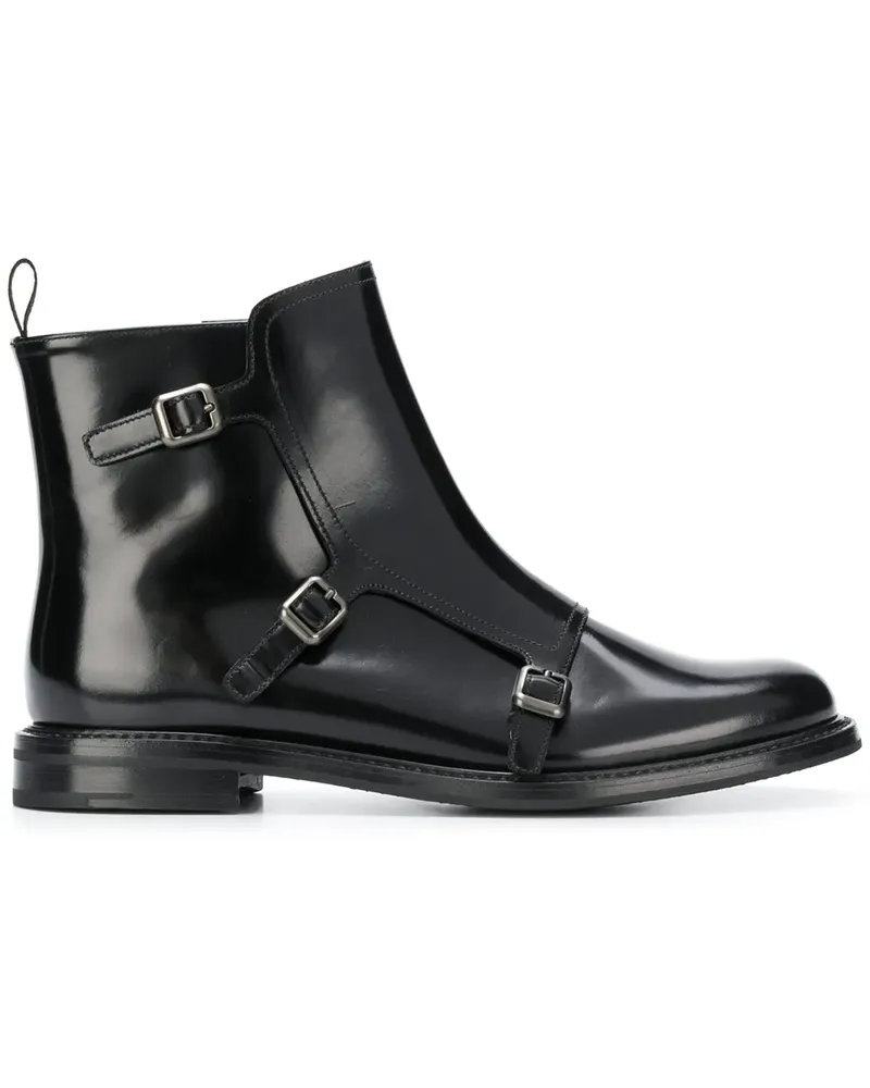 Church's Stiefeletten mit Schnalle - Schwarz Schwarz