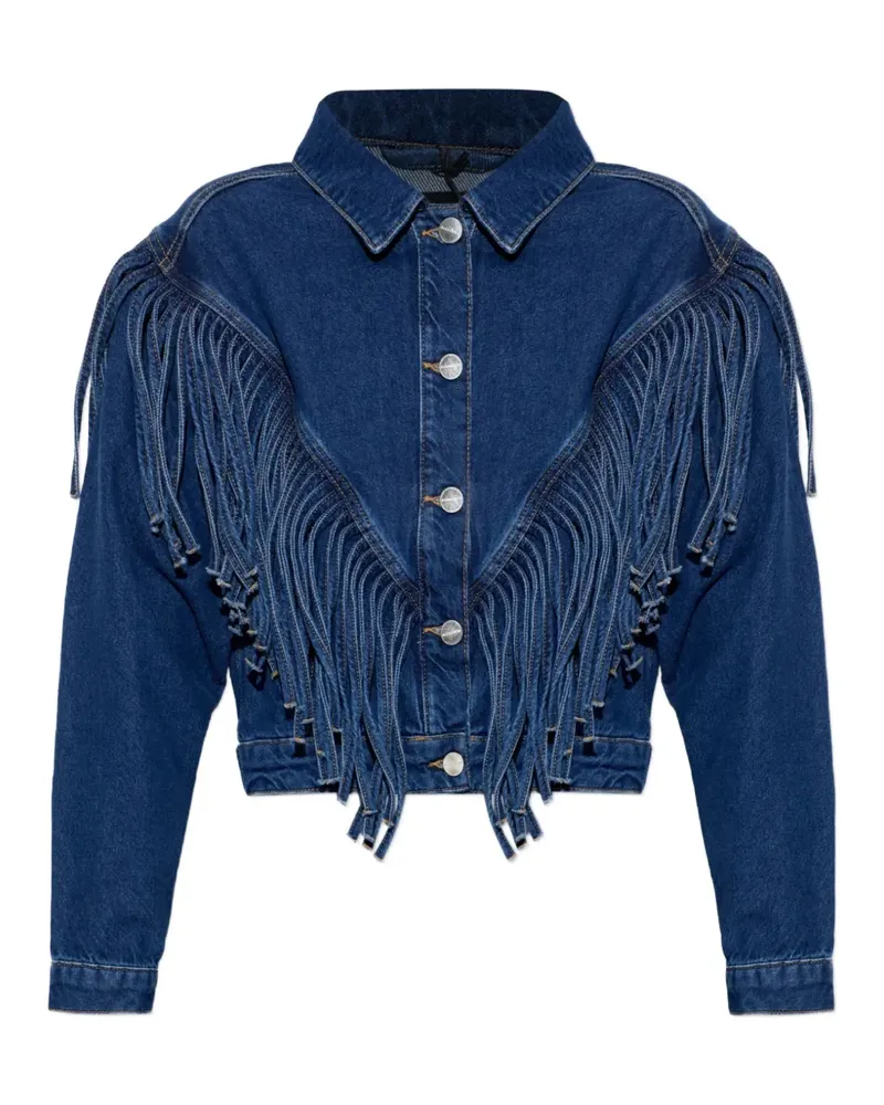 AllSaints Marlene Jeansjacke mit Quasten - Blau Blau