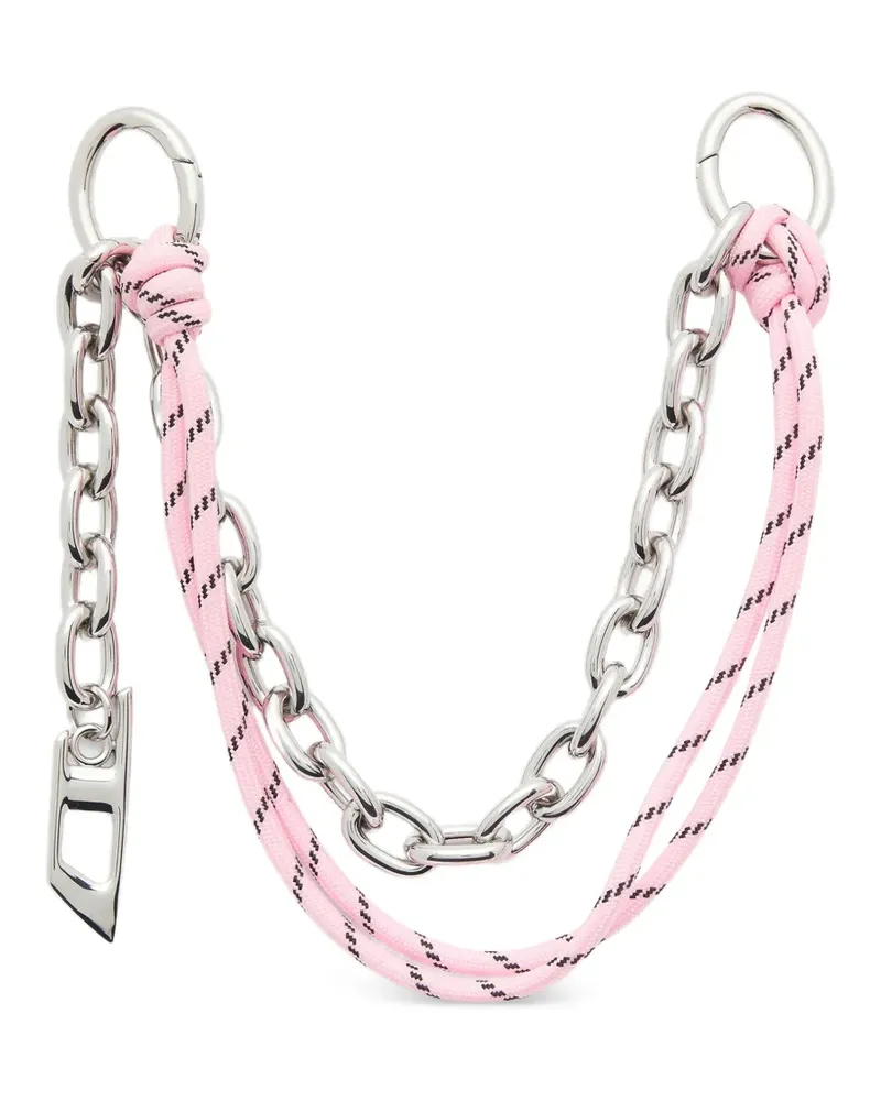 Diesel Chain-D M charm - Silber Silber