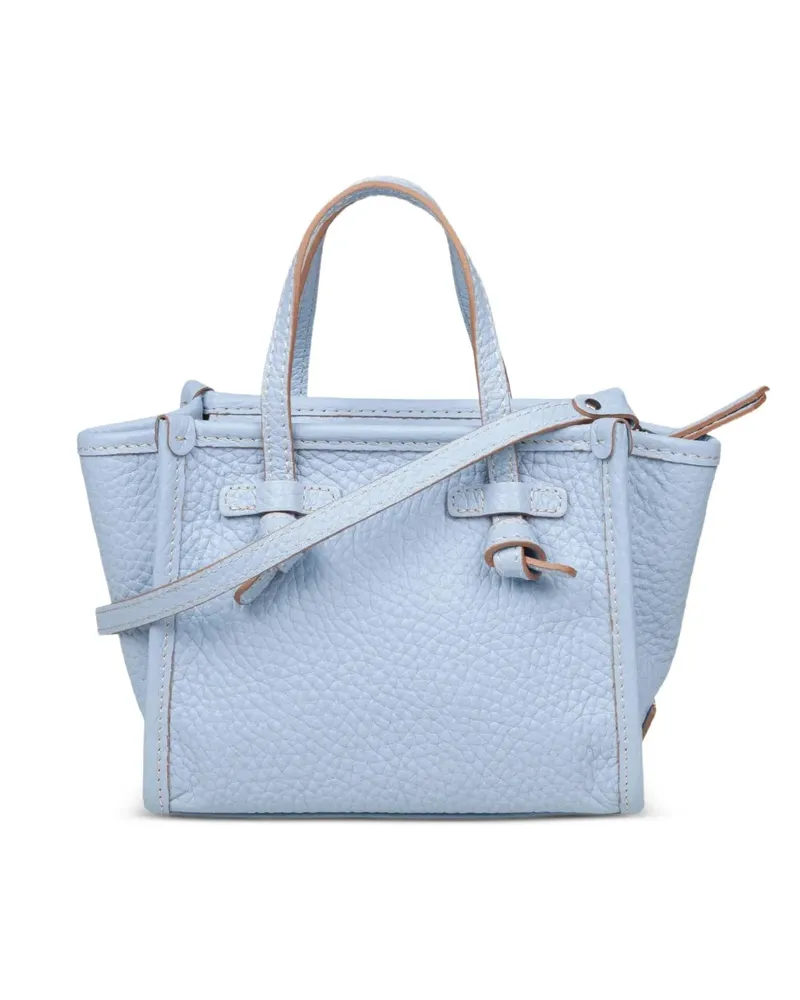 Gianni Chiarini Miss Marcella pebbled leather tote bag - Blau Blau