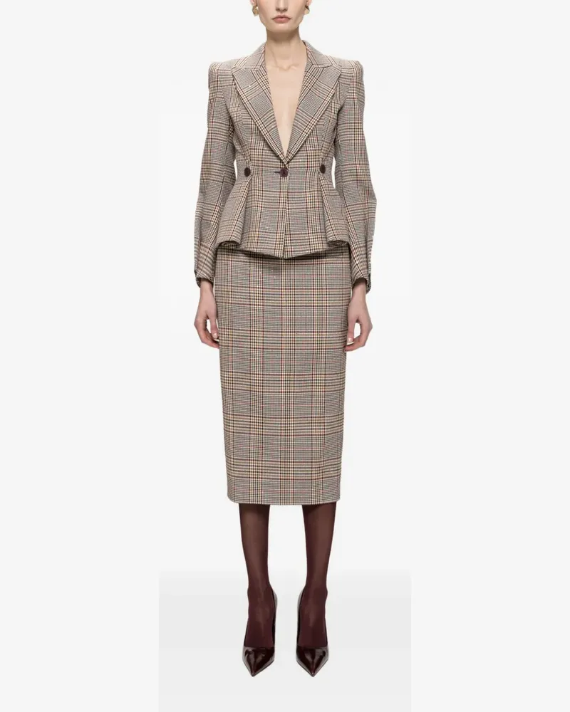 NISSA Midirock mit hohem Bund - Nude Nude