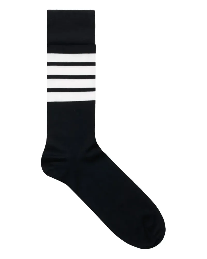 Thom Browne Gestreifte Socken - Blau Blau