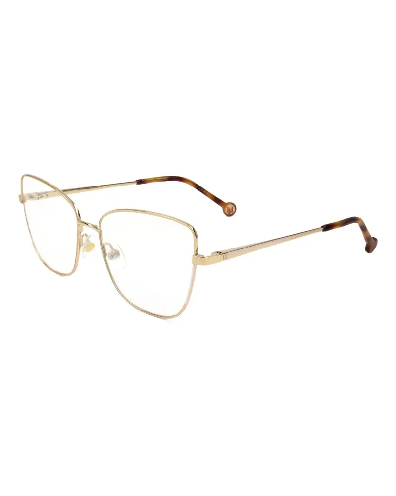 Carolina Herrera New York Brille mit geometrischem Gestell - Gold Gold