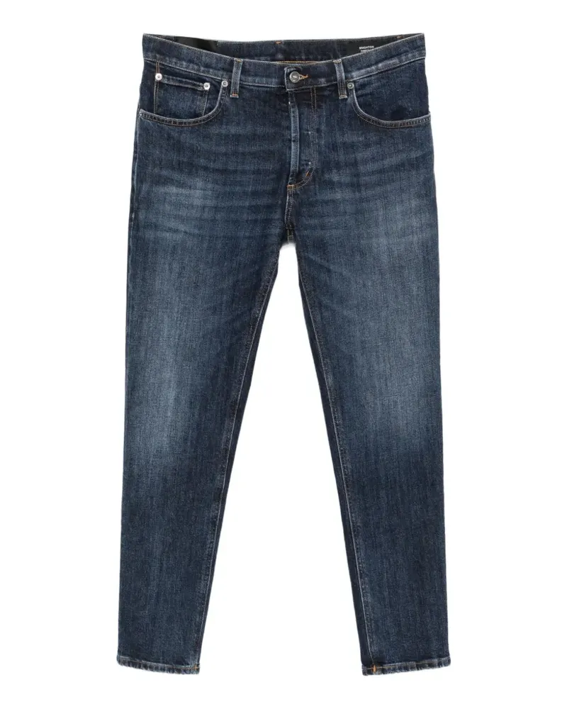 Dondup Ausgeblichene Jeans mit Tragefalten - Blau Blau