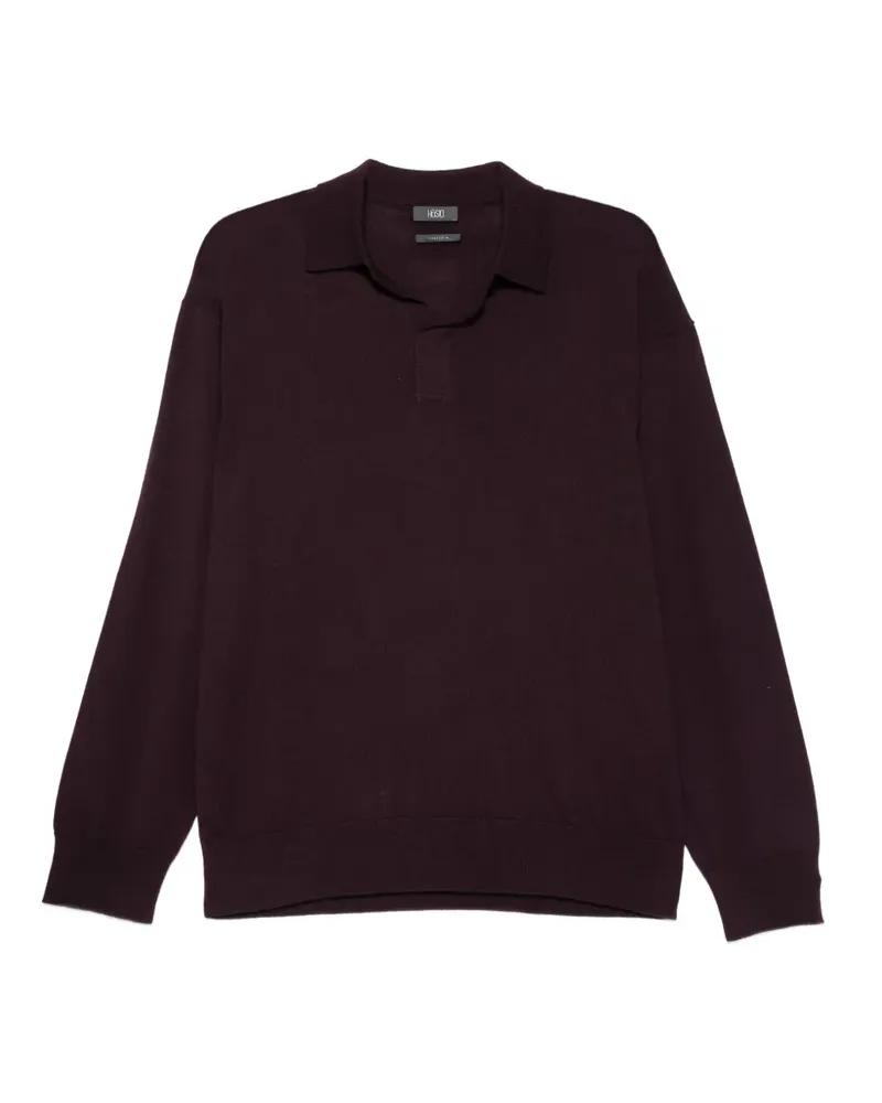 HOSIO Fein gestrickter Pullover - Violett Violett