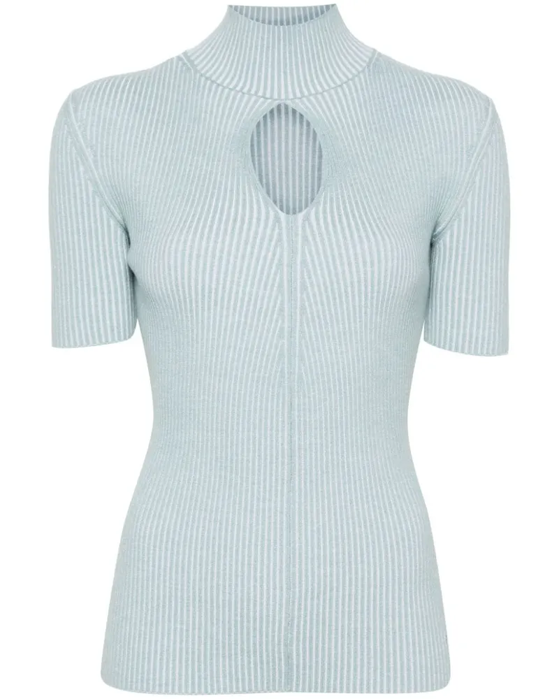 Fendi Strickoberteil mit Cut-Out - Blau Blau