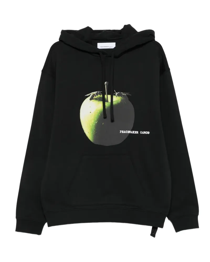 OAMC graphic-print hoodie - Schwarz Schwarz
