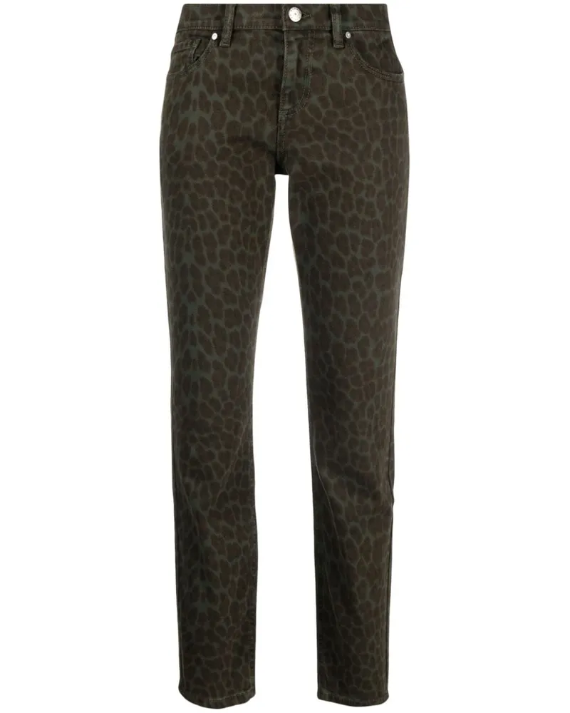 P.A.R.O.S.H. P.A.R.O H. Cleo Hose mit Leoparden-Print - Grün Grün
