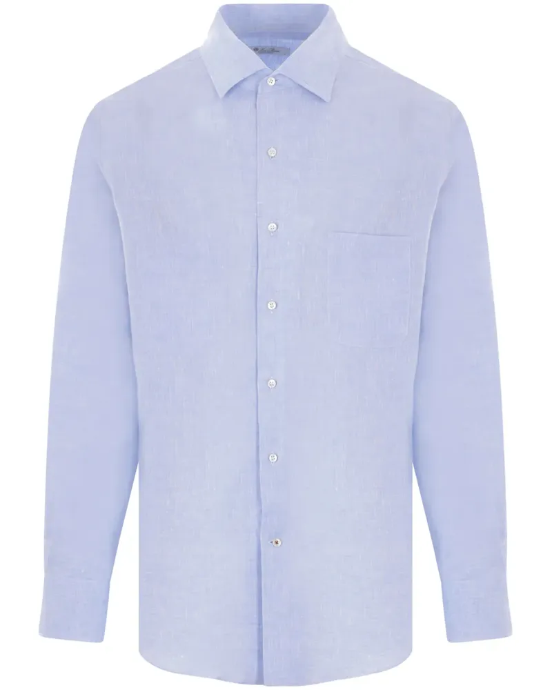 Loro Piana André Hemd - Blau Blau