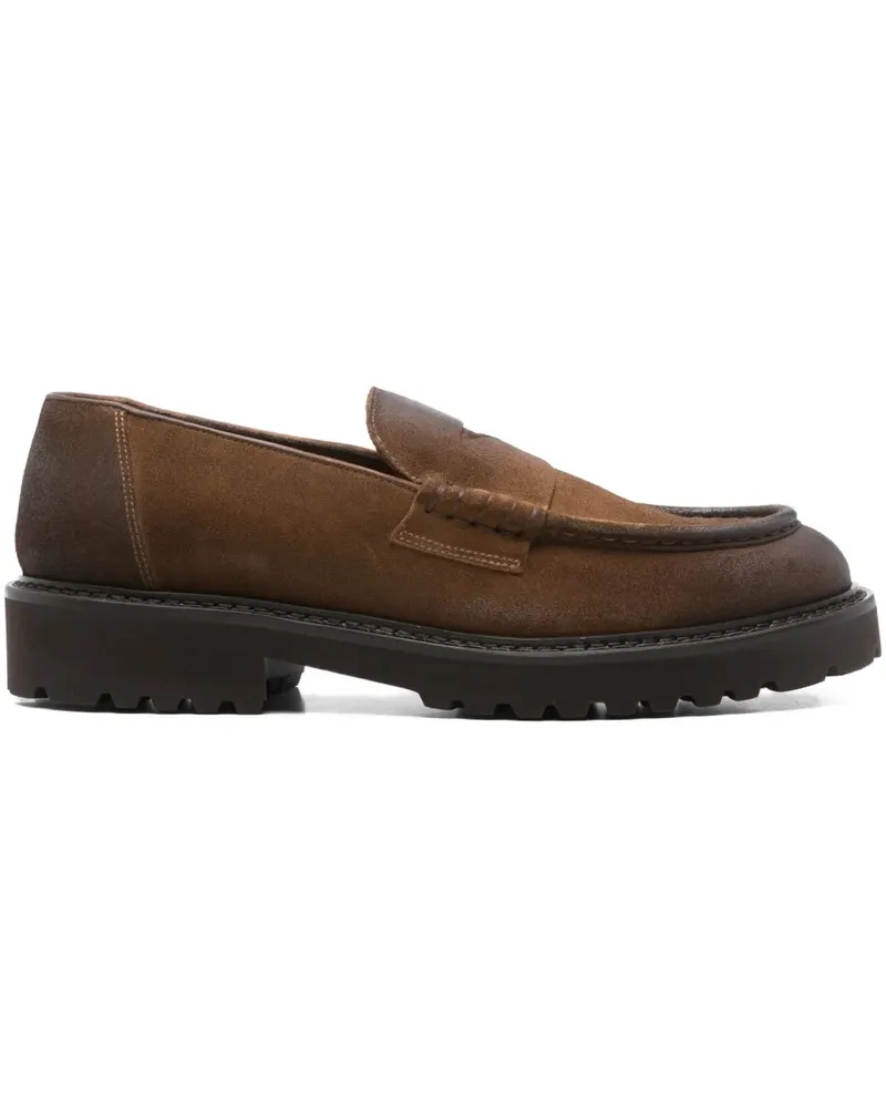 Doucal´s Penny-Loafer aus Wildleder - Braun Braun
