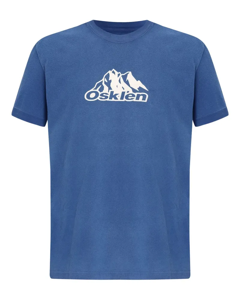 Osklen T-Shirt mit Gebirgs-Motiv - Blau Blau