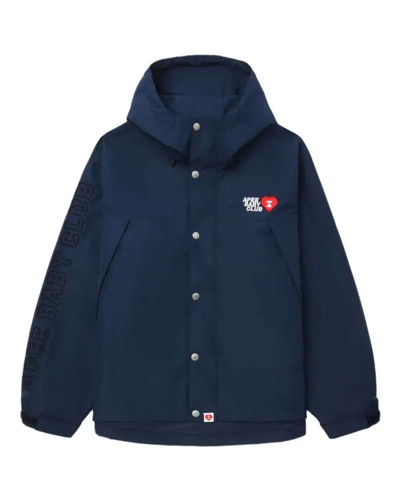 BAPE Kapuzenjacke mit Logo - Blau Blau