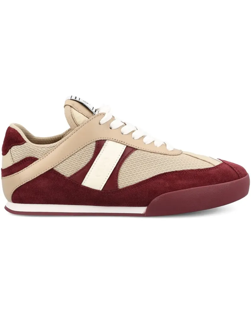Chloé Kick suede-panel mesh sneakers - Nude Nude