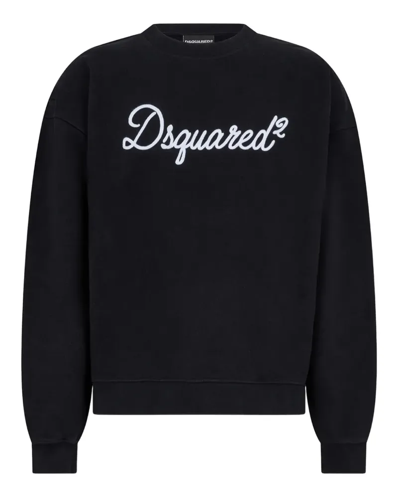 Dsquared2 Sweatshirt mit Signature - Schwarz Schwarz