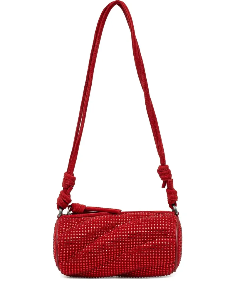 Fiorucci Micro Mella Schultertasche mit Kristallen - Rot Rot