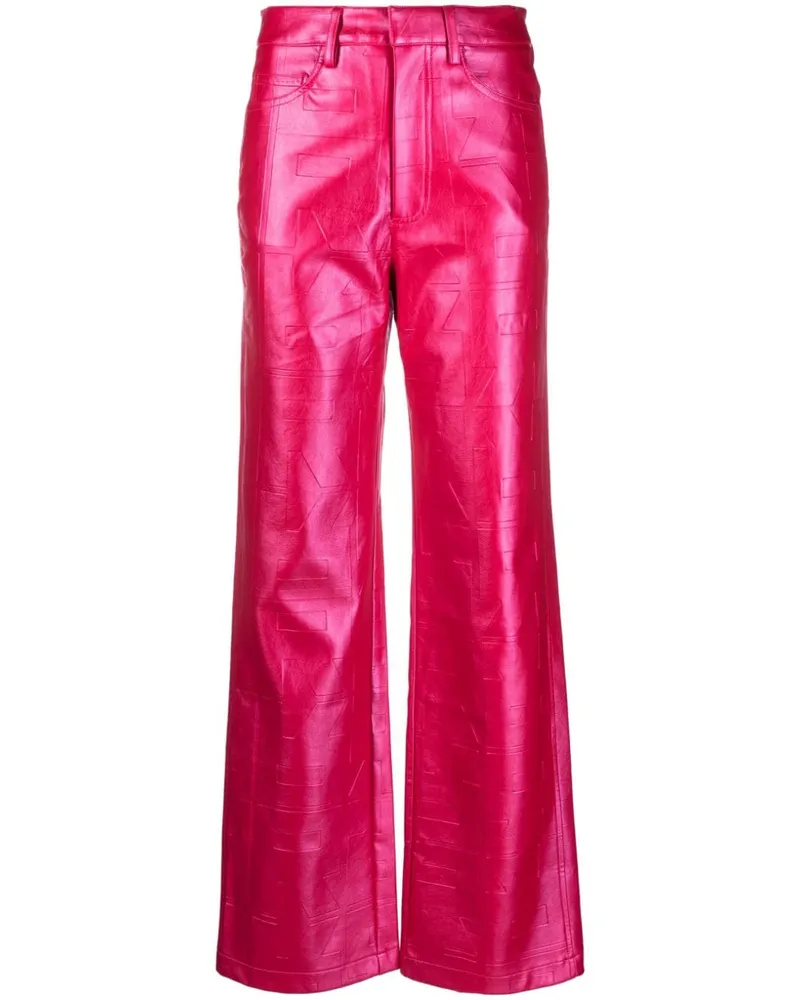 ROTATE Birger Christensen Hose mit Logo-Prägung - Rosa Rosa
