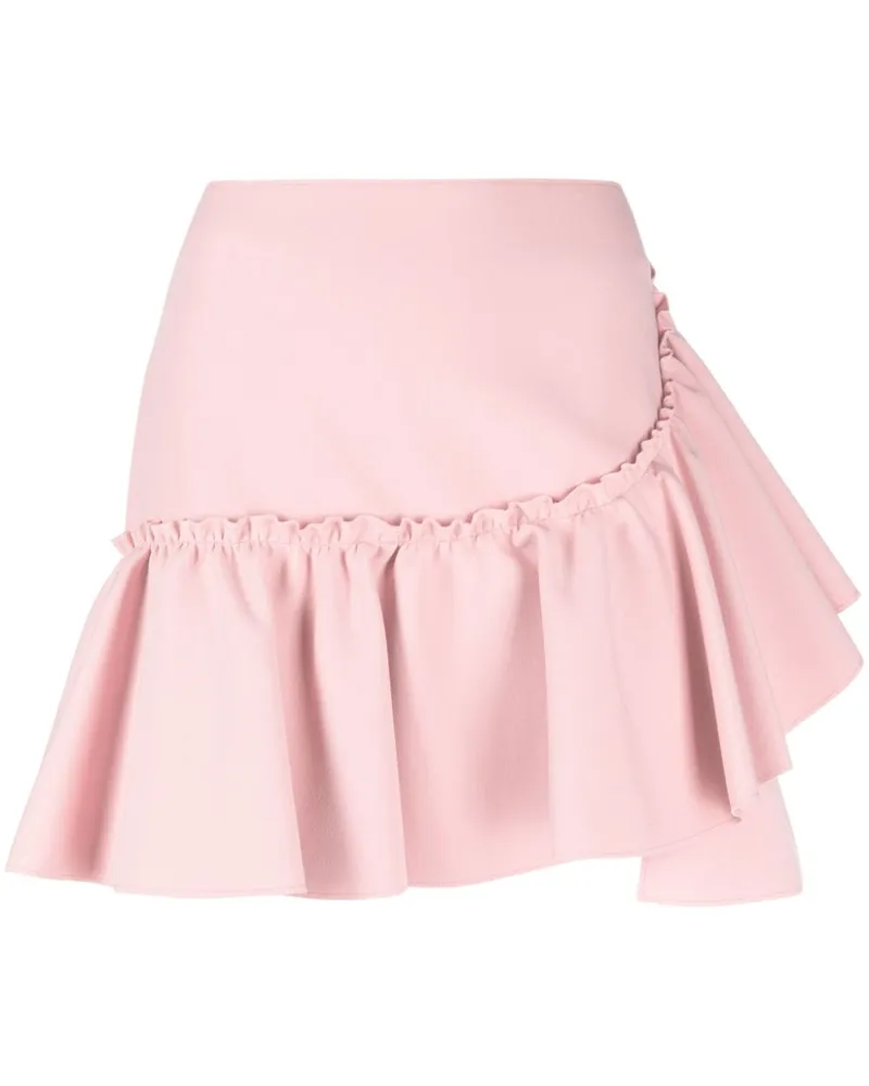 MSGM Taillenrock mit Rüschenborte - Rosa Rosa