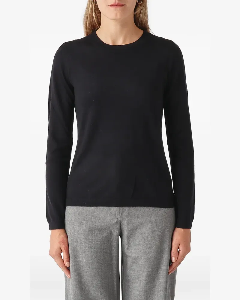 Max Mara Macina crew-neck long-sleeve sweater - Schwarz Schwarz