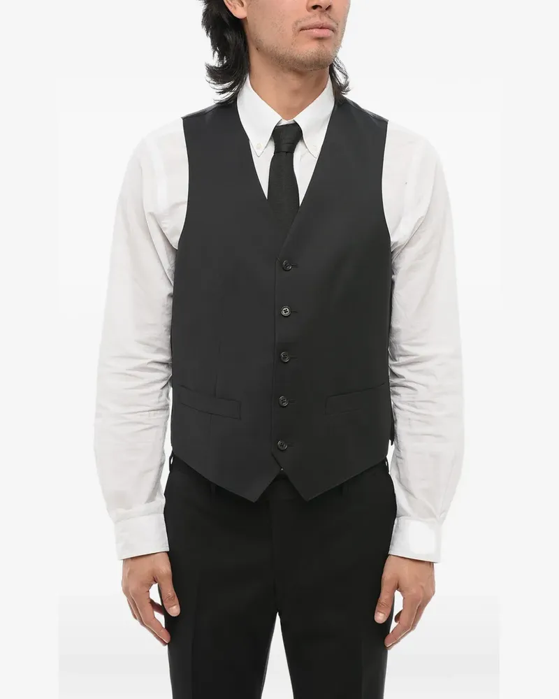 Corneliani single-breasted wool waistcoat - Grau Grau