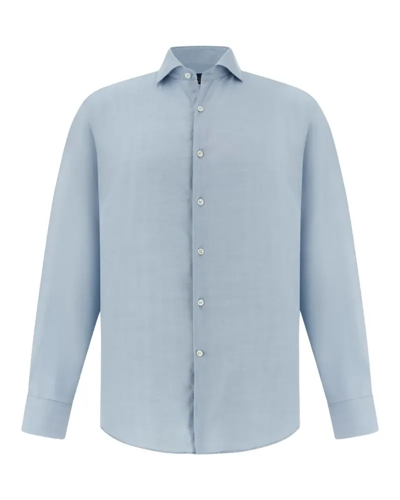 Paul & Shark X-Soft Twill-Hemd - Blau Blau