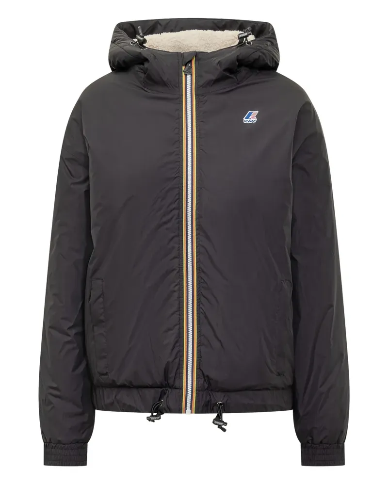 K-Way Albine zip hooded jacket - Schwarz Schwarz